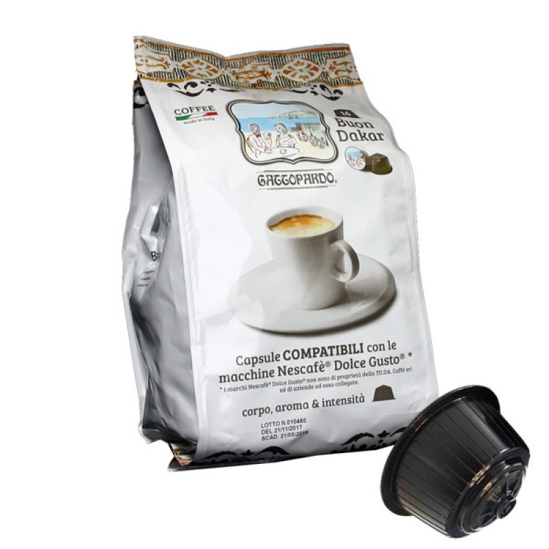 GATTOPARDO DAKAR COMPATIBILI NESCAFÈ DOLCE GUSTO 128 CAPSULE – NeroCaffè  Shop